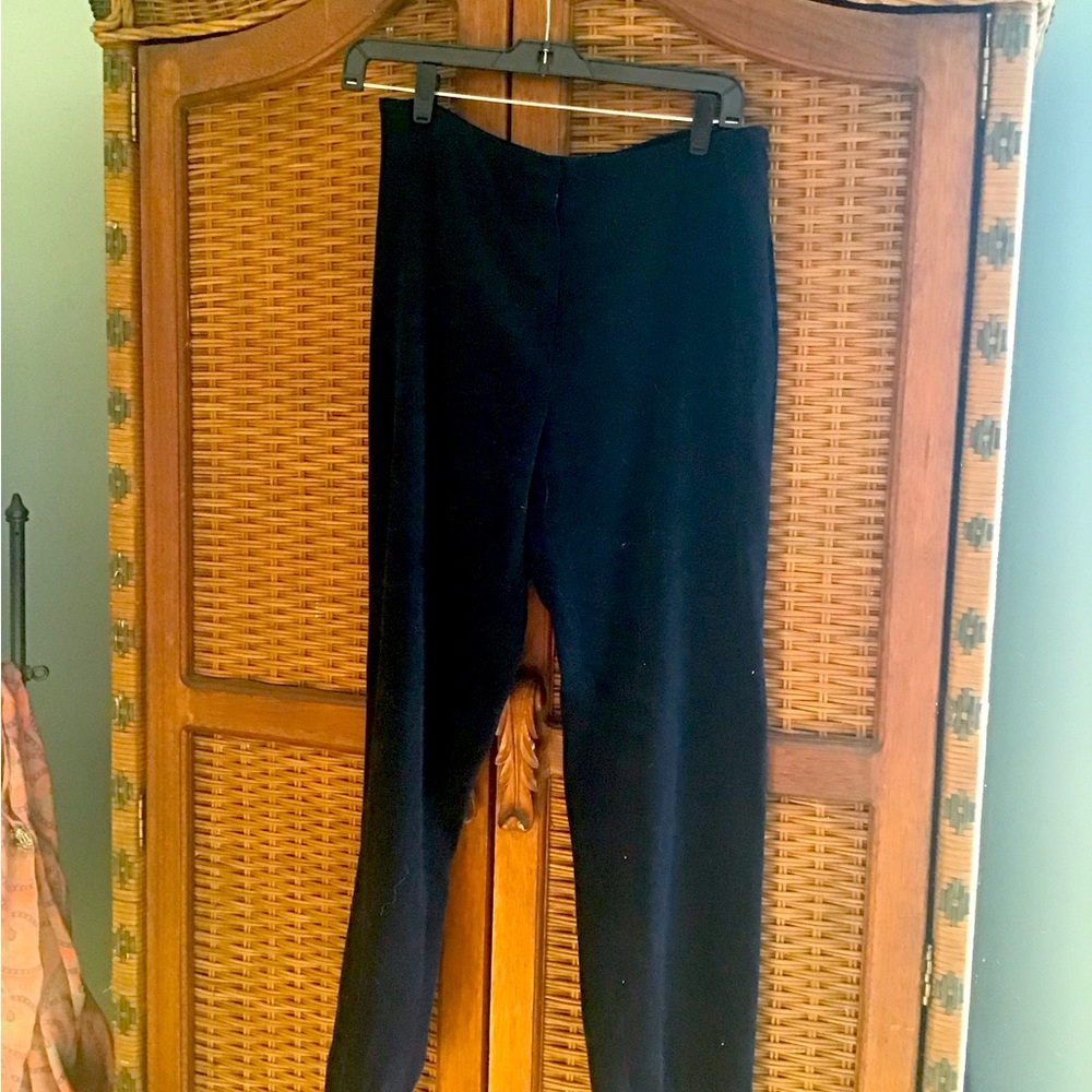 J. Jill tailored  black velveteen pants
